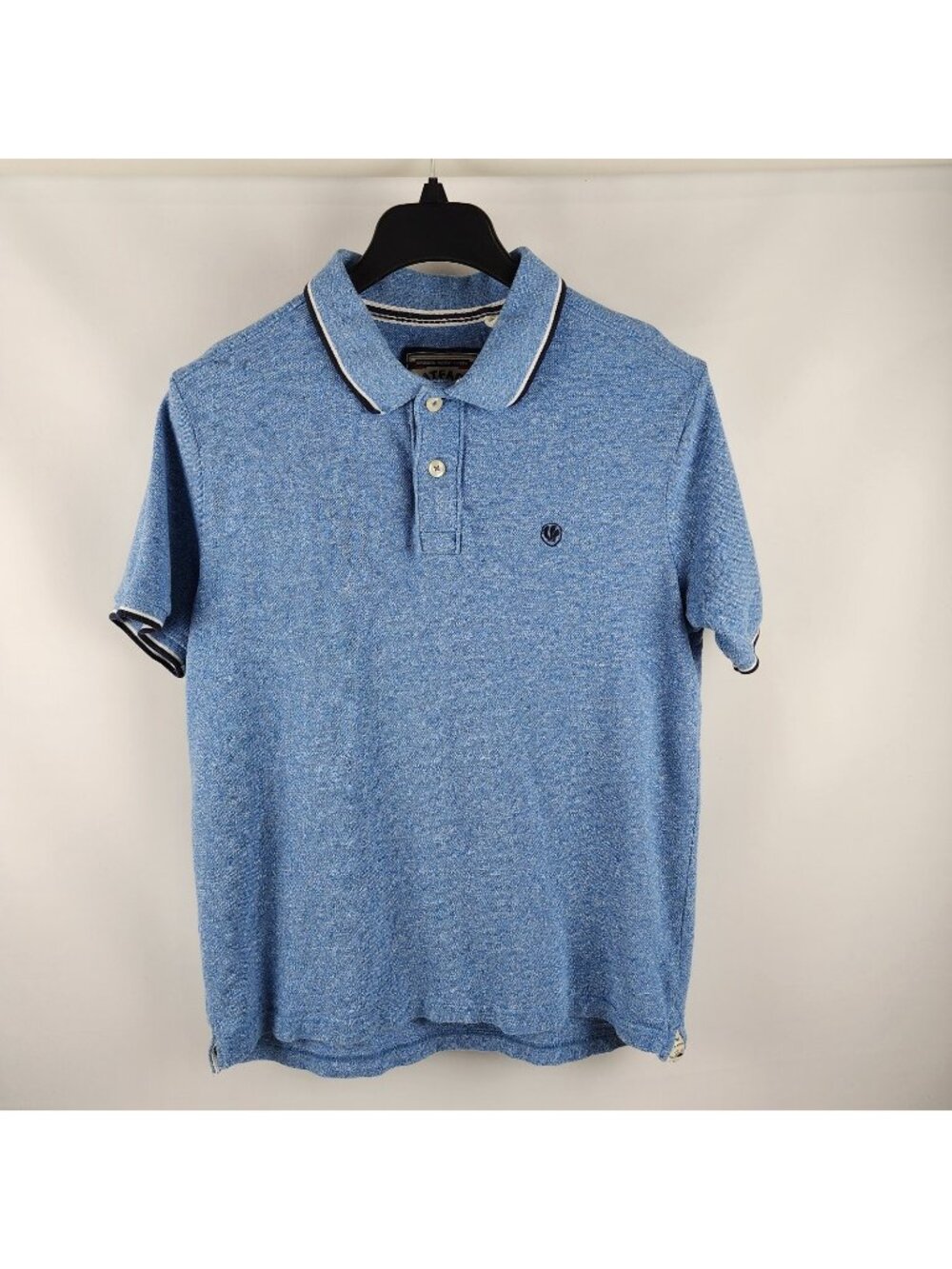 Fat Face Shirt Mens Large Blue 100% Cotton S/S Polo